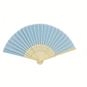 พัดพับไม้ไผ่แบบพกพาปรับแต่งได้ งานฝีมือกระดาษโบราณ ลายเทวดา สำหรับกีฬา ฮาโลวีน คริสต์มาส งานปาร์ตี้ ของที่ระลึก - Product Image 4