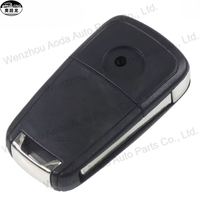 Coque de clé de voiture pliable à 3 boutons, étui de protection pour clé de véhicule Opel Chevrolet