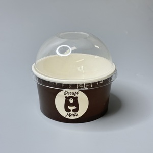 Disposable Logo 5oz Ice Cream <strong>Paper</strong> <strong>Cup</strong>/Bowl with Lids <strong>Mini</strong> <strong>Cup</strong> Set Ice Cream Rolls Bowl <strong>Paper</strong> <strong>Cups</strong> Dessert Container - Product Image 4
