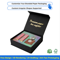 Paquetes de Cuidado de la Piel de Lujo OEM, Cajas de Empaque Personalizadas para el Cuidado de la Piel, Acabado Mate con Lámina Dorada, Materiales Reciclados