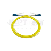 Kabel Patch Fiber LC Uniboot G657A1 OM4 Push Pull Bend Insensitive 1m 20m PVC LSZH untuk Pusat Data