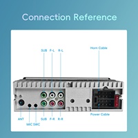 Reproductor MP3 para Auto Podofo de 4.2'' 1 Din, Estéreo para Auto, Radio para Auto con Pantalla LCD, BT, EQ, FM/AM/RDS, USB/AUX, Precio de Fábrica al por Mayor OEM/ODM