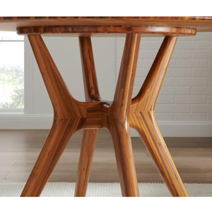 Mesa redonda de madera para comedor, muebles modernos para restaurante, venta al por mayor - Product Image 3