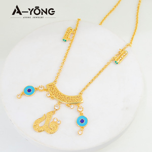 Collier de haute qualité Ayong Jewelry, plaqué or, avec nom <span class=keywords><strong>arabe</strong></span>, style <span class=keywords><strong>arabe</strong></span>, collier avec lettres - Product Image 3