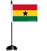 Drapeaux de bureau Chuuk, petits drapeaux de table miniatures avec mât noir, décoration pour la maison et le bureau, célébrations festives