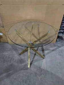 Fabricación al por mayor Mesa ocio mesas de café mesa de comedor de vidrio templado para restaurante - Product Image 3