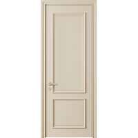 Porte de chambre moderne insonorisée en bois, 40 mm d'épaisseur, en MDF sans peinture, résistante à l'humidité pour usage résidentiel