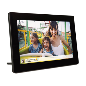 Cadre photo numérique IPS Wi-Fi 10.1 pouces 1280x800 à écran tactile 32 Go Partagez des photos et des vidéos instantanément via Frameoo - Product Image 3