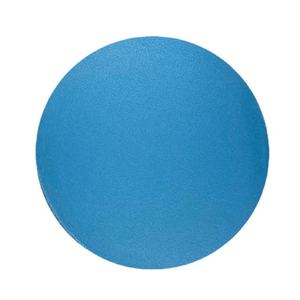 Disque de papier abrasif bleu de 150 mm avec support en film PE sans trou - Product Image 1