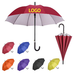 Vente chaude 22 pouces Parapluies publicitaires droits Logo personnalisable Contrôle semi-automatique pour l'usine de cadeaux d'affaires - Product Image 5