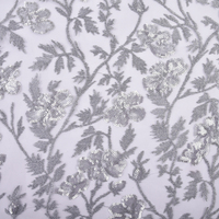 Tissu en maille respirante de haute qualité, maille tricotée, 280 g/m², tissu brodé à paillettes pour chaussures