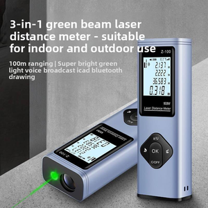 Télé<span class=keywords><strong>m</strong></span>ètre <span class=keywords><strong>laser</strong></span> numérique professionnel multifonction portable de haute précision à faisceau vert industriel pour extérieur, <span class=keywords><strong>portée</strong></span> <span class=keywords><strong>100</strong></span> <span class=keywords><strong>m</strong></span> - Product Image 2