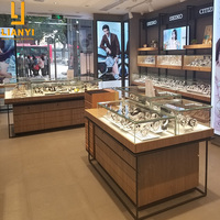 LIANYI Marque Montres Comptoir Métal Verre Trempé Vitrine Haute Qualité Montre Vitrine Personnalisable Taille Couleur Haute Qualité