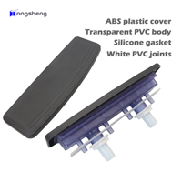Baignoire SPA extérieure Hongsheng 2025, nouvelle conception française à faible consommation d'énergie, cascade, couvercle en plastique noir 280 mm, éclairage LED