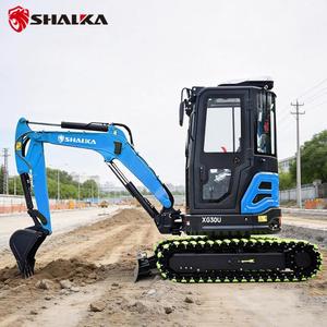 รถขุดขนาดเล็ก SHANDING รุ่นทนทาน 3 ตัน เครื่องยนต์ Kubota ตีนตะขาบเหล็ก ระบบควบคุมแบบไพล็อต สำหรับงานก่อสร้าง พร้อมอุปกรณ์เสริมสำหรับรถขุดขนาดเล็ก - Product Image 3