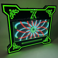 Logo personnalisé rechargeable lumière LED acrylique babillard discothèque bouteille Glorifier affichage présentateur défilement lettres signe