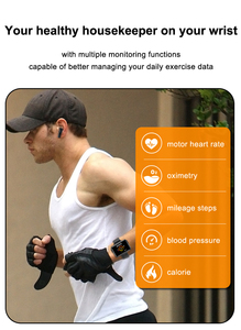 Đồng Hồ Thông Minh T91 Đồng Hồ Dây Đeo Tay Thể Thao Theo Dõi Nhịp Tim Giấc Ngủ IP67 Chống Nước BT Gọi Điện Đồng Hồ Tai Nghe Không Dây Cho Nam - Product Image 5