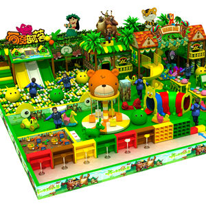 2025 aire de jeux intérieure de style forêt centre de <span class=keywords><strong>parc</strong></span> d'attractions populaire avec toboggans pour enfants trampoline de piscine à balles - Product Image 1