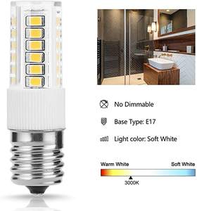 LOHAS 4W E17 LED Ampoules de maïs blanc chaud Mini LED 2835 Ampoules en céramique pour lustre Machine à coudre pour usage résidentiel - Product Image 6