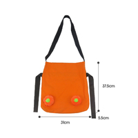 Sac bandoulière personnalisé en toile, motif citrouille d'Halloween, avec cordon de serrage, grande capacité, design mini citrouille