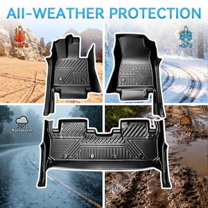 Tapis de sol de voiture en TPE multicolores à double couche de luxe toutes saisons de la marque KQD, spécialement conçus pour Cadillac CT6 2018 - Product Image 2