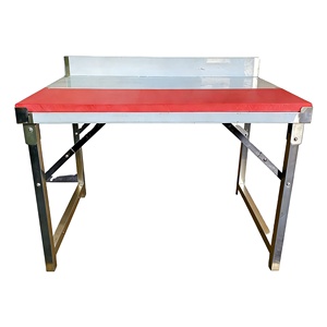 Stainless Steel Folding <b>Work</b> <b>Table</b> with Removable PE Cutting Board, Foldable Kitchen Prep Workbench for Restaurant - Product Image 1