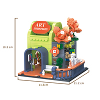 ZEKO Modèles de bâtiments modernes Jouet de construction en blocs - 454 pièces ABS Kit de construction DIY pour les enfants de 5 ans et plus Décoration d'intérieur