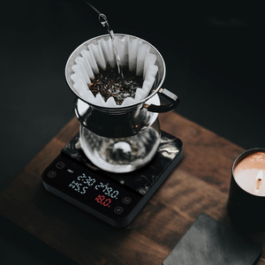 Báscula Digital Eléctrica para Café de Nuevo Tipo con Precisión de 0.1g, Temporizador a Pilas, Apagado Automático, Incluye Bandeja para Pesar - Diseño Minimalista - Product Image 5