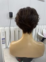 Perruques en cheveux humains SHY Medical, entièrement nouées à la main, cheveux humains doux, effet cuir chevelu naturel, remplacement capillaire, coupe pixie pour femmes