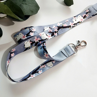 Penjualan terlaris kustom cetak logo Anda nilon atau poliester gantungan kunci lucu lanyard dengan logo