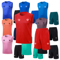 Chaleco de Entrenamiento para Club de Fútbol 2627, 100% Poliéster, Malla Transpirable, Secado Rápido, Sin Mangas, con Bolsillos y Estampado por Transferencia Térmica