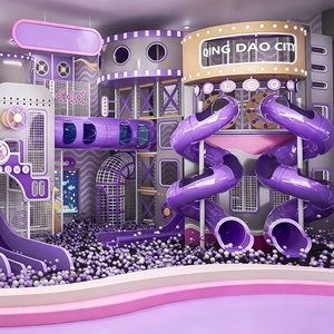 Proyecto de Centro de Diversión Familiar Personalizado: Área de Juegos Suave Comercial con Toboganes en Espiral Altos para Parques Infantiles Interiores con Temática de <span class=keywords><strong>Cine</strong></span> - Product Image 1