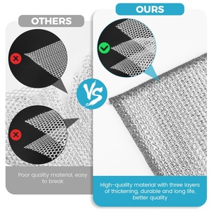 <span class=keywords><strong>Lingettes</strong></span> en <span class=keywords><strong>microfibre</strong></span> multi-usages, humides et sèches, pour la cuisine - Product Image 3