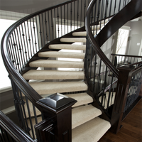 DAIYA – éclairage solaire led, escalier extérieur avec semelle en acier, pierre de marbre, escalier incurvé