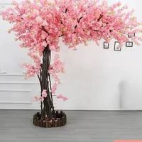Dekorasi Pernikahan Pohon Bunga Sakura Merah Warna-warni Pohon Bunga Sakura Buatan untuk Dijual