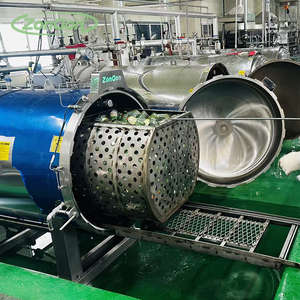 Autoclave a vapore ad alta temperatura completamente automatica per la sterilizzazione di prodotti <span class=keywords><strong>alimentari</strong></span> in scatola a base di fagioli - Product Image 1