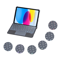 Magic Keyboard Case untuk iPad Air Generasi ke-6 & iPad Pro 11-Inci 2018-2022 Generasi ke-5 & ke-4 10.9-Inci dengan Lampu Latar dan Trackpad Produk Baru
