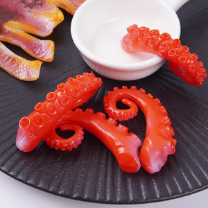 Articles en liquidation : Porte-clés tentacules de calmar imitation fruits de mer, pendentifs amusants tentacules de pieuvre, pinces à cheveux DIY en forme d'aliments et - Product Image 4