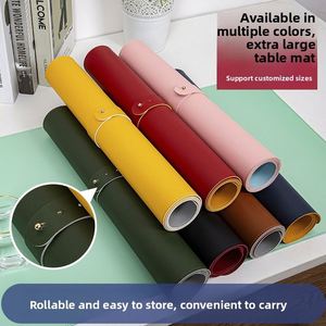 X919 Factory Custom Size Print Non Slip Pvc Pu Leather Desk Pad <b>Gaming</b> Protector Office Table Mat Mouse Pad - Product Image 4