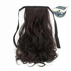 High Quality Women's S-Curved Wave Pawntail <b>Synthetic</b> Hair <b>Wigs</b> with Bangs Heat Resistant Fiber Side Part - Product Image 1