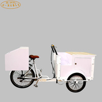 Chariot pour glaces avec présentoir congélateur Chariot pour glaces glacées avec vélos