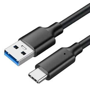 Kabel Data USB tipe-c 0.5M untuk ponsel, kabel Data USB tipe-c pengisian daya Cepat USB-C
