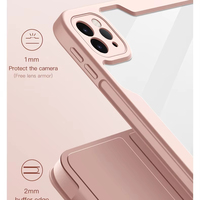 Casing Tablet bening akrilik, penutup pelindung banyak lapisan perlindungan magnetik untuk Ipad Mini 6 untuk Ipad 11th Air7 2025
