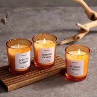Bougie parfumée en cire de soja personnalisée, boîte cadeau, parfum naturel, étiquette de luxe, parfum d'intérieur, aromathérapie, vente en gros