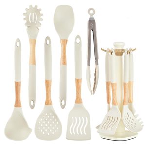 Utensilios de Cocina de Silicona Duraderos, Juego de Utensilios de Cocina Resistentes a Altas Temperaturas, Accesorios de Cocina - Product Image 1