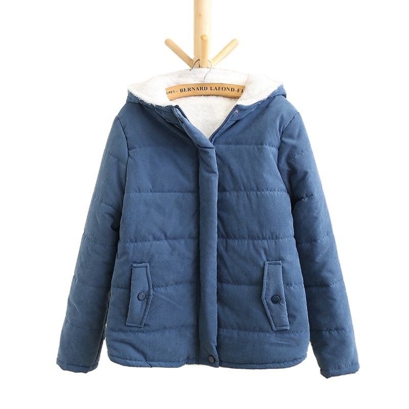 Winter Women Hooded Coat Fur Collar