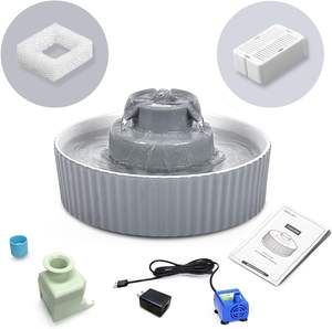 Bebedero <span class=keywords><strong>para</strong></span> <span class=keywords><strong>Gatos</strong></span> de Cerámica de 2.1L con Filtro de Carbón Activado, Dispensador de Agua Automático <span class=keywords><strong>para</strong></span> Mascotas con Logotipo Personalizado <span class=keywords><strong>para</strong></span> Perros y <span class=keywords><strong>Gatos</strong></span> - Product Image 5