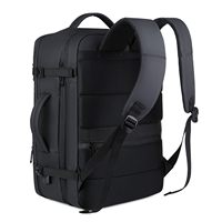 Sac à dos pour ordinateur portable 17 pouces de grande capacité Sac de voyage étanche en nylon Port de charge USB Caractéristiques antivol pour hommes Collège