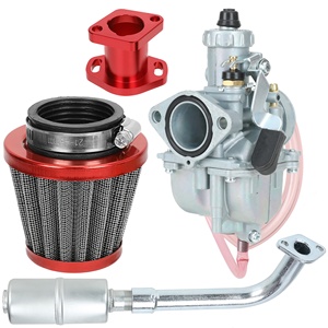 HIAORS Bộ Lọc Khí Ống Nạp Bộ Chế Hòa Khí VM22 Bộ Giảm Thanh Ống Xả Cho Xe Đạp Mini Go Kart 212cc 196cc GX160 CT200U KT196 - Product Image 1