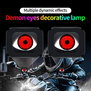 Lampu Motor Remote Control Devil Eyes 6 Mode Lampu LED Dinamis Pupil Eye Sistem Pencahayaan Motor yang Ditingkatkan - Product Image 4